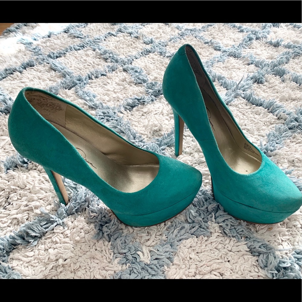 Jessica Simpson suede heels